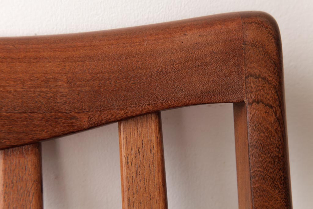 アンティーク家具　G-PLAN(ジープラン)　レザーの座面がシックなダイニングチェア(ワークチェア、椅子)(1)