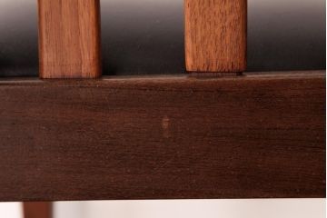 アンティーク家具　G-PLAN(ジープラン)　レザーの座面がシックなダイニングチェア(ワークチェア、椅子)(1)