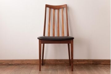 アンティーク家具　G-PLAN(ジープラン)　レザーの座面がシックなダイニングチェア(ワークチェア、椅子)(2)