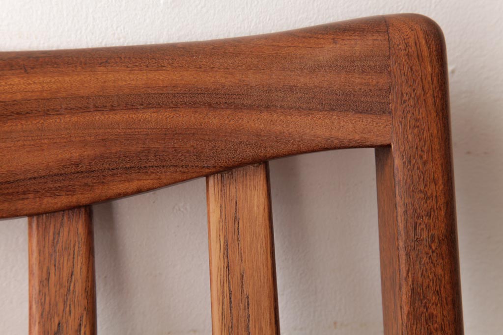 アンティーク家具　G-PLAN(ジープラン)　レザーの座面がシックなダイニングチェア(ワークチェア、椅子)(2)