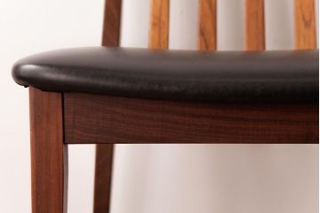 アンティーク家具　G-PLAN(ジープラン)　レザーの座面がシックなダイニングチェア(ワークチェア、椅子)(2)