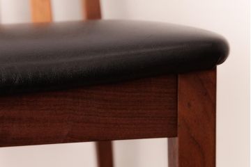 アンティーク家具　G-PLAN(ジープラン)　レザーの座面がシックなダイニングチェア(ワークチェア、椅子)(2)