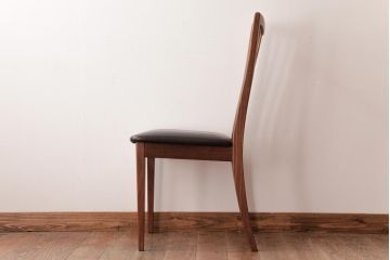 アンティーク家具　G-PLAN(ジープラン)　レザーの座面がシックなダイニングチェア(ワークチェア、椅子)(3)