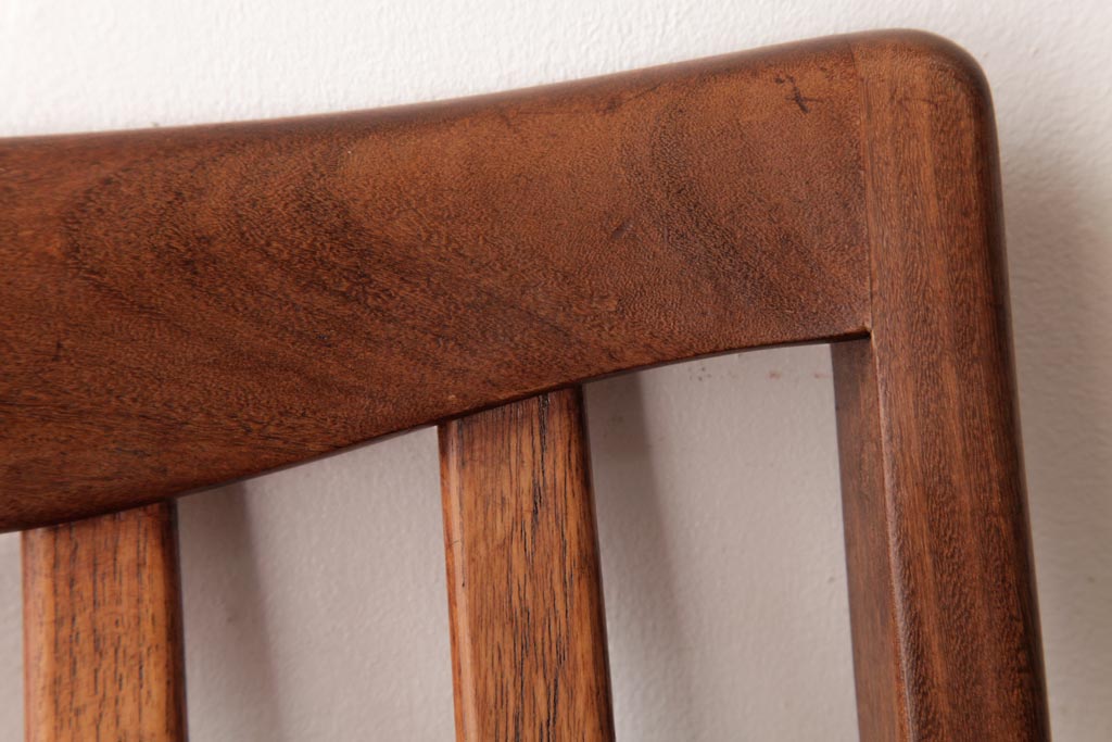 アンティーク家具　G-PLAN(ジープラン)　レザーの座面がシックなダイニングチェア(ワークチェア、椅子)(3)