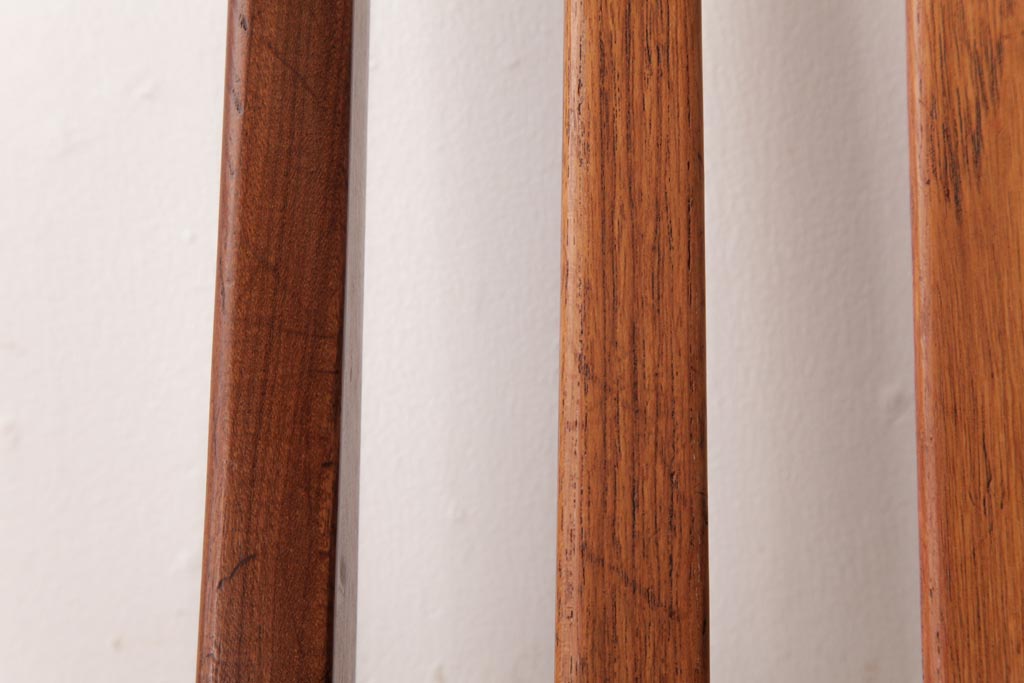 アンティーク家具　G-PLAN(ジープラン)　レザーの座面がシックなダイニングチェア(ワークチェア、椅子)(3)