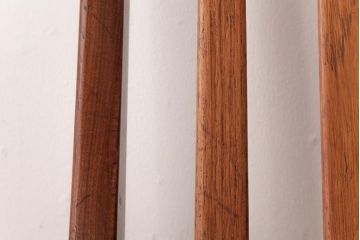 アンティーク家具　G-PLAN(ジープラン)　レザーの座面がシックなダイニングチェア(ワークチェア、椅子)(3)