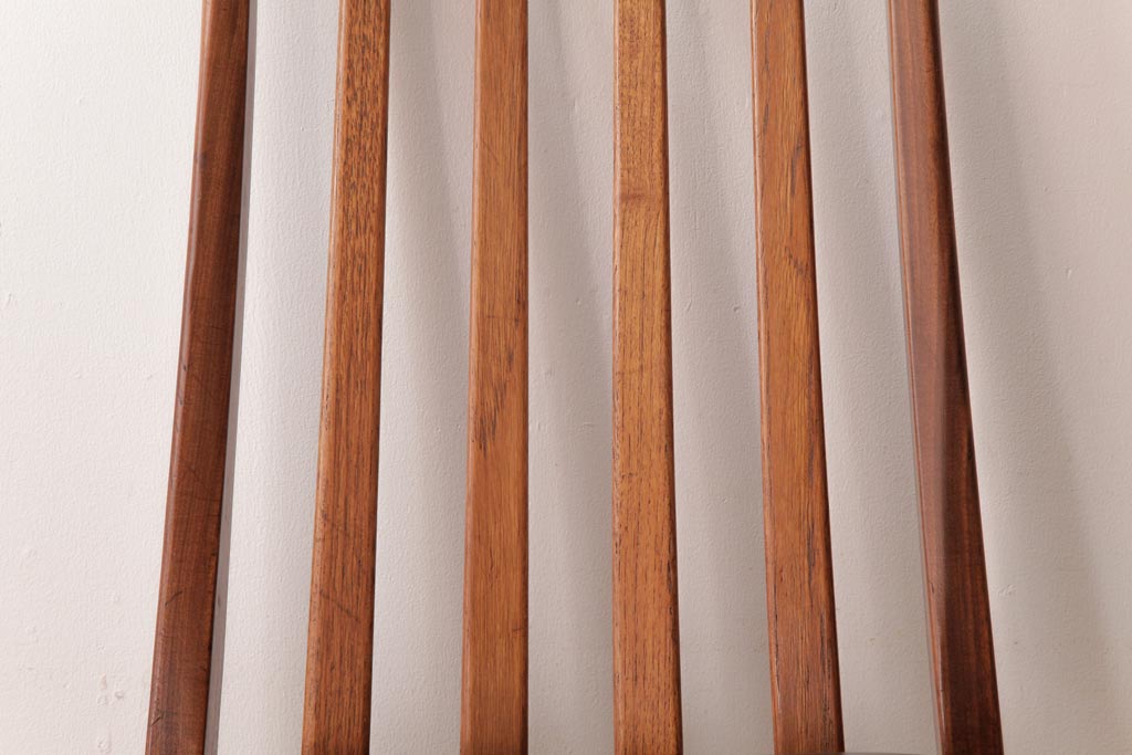 アンティーク家具　G-PLAN(ジープラン)　レザーの座面がシックなダイニングチェア(ワークチェア、椅子)(3)