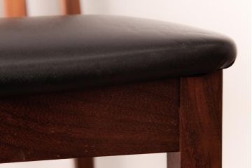 アンティーク家具　G-PLAN(ジープラン)　レザーの座面がシックなダイニングチェア(ワークチェア、椅子)(3)