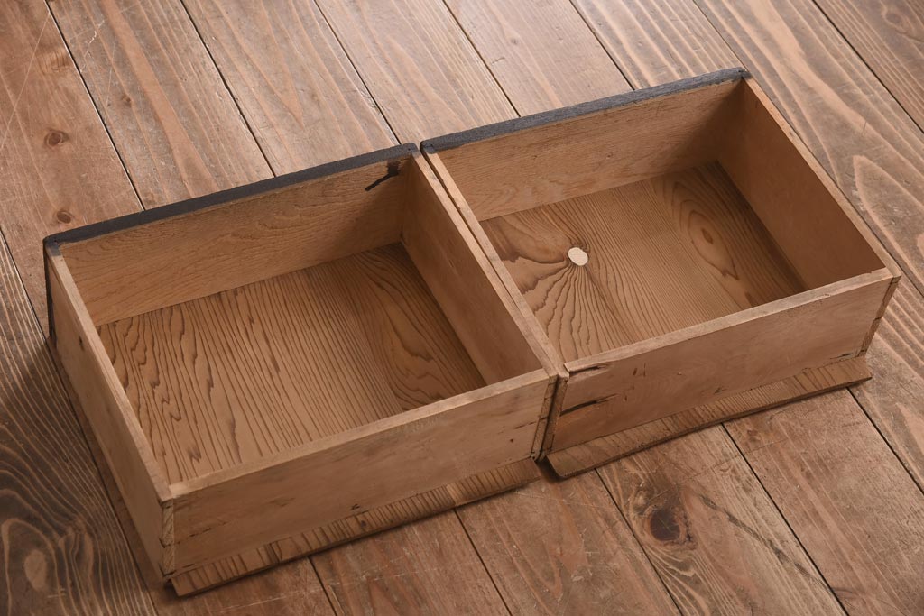 アンティーク家具　大正ロマン　栓材　当時物色ガラス　深みのある色味が魅力のブックケース(本箱、収納棚)