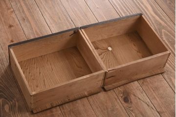 アンティーク家具　大正ロマン　栓材　当時物色ガラス　深みのある色味が魅力のブックケース(本箱、収納棚)