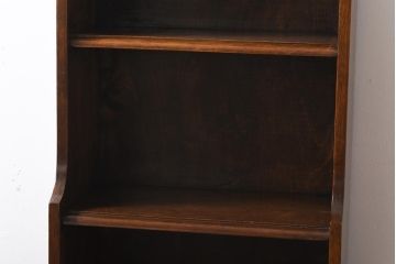 アンティーク家具　イギリスアンティーク　オーク材　小振り　木の温もり溢れる上品なキャビネット(飾り棚、戸棚)