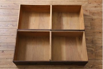ラフジュ工房オリジナル　古い引き出しを活かしたローボード(リビングボード、引き出し)