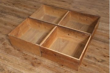 ラフジュ工房オリジナル　古い引き出しを活かしたローボード(リビングボード、引き出し)