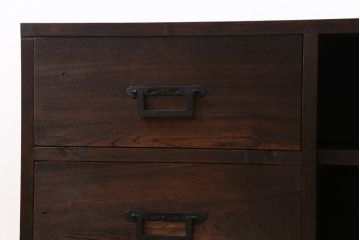 ラフジュ工房オリジナル　古い引き出しを活かしたローボード(リビングボード、引き出し)