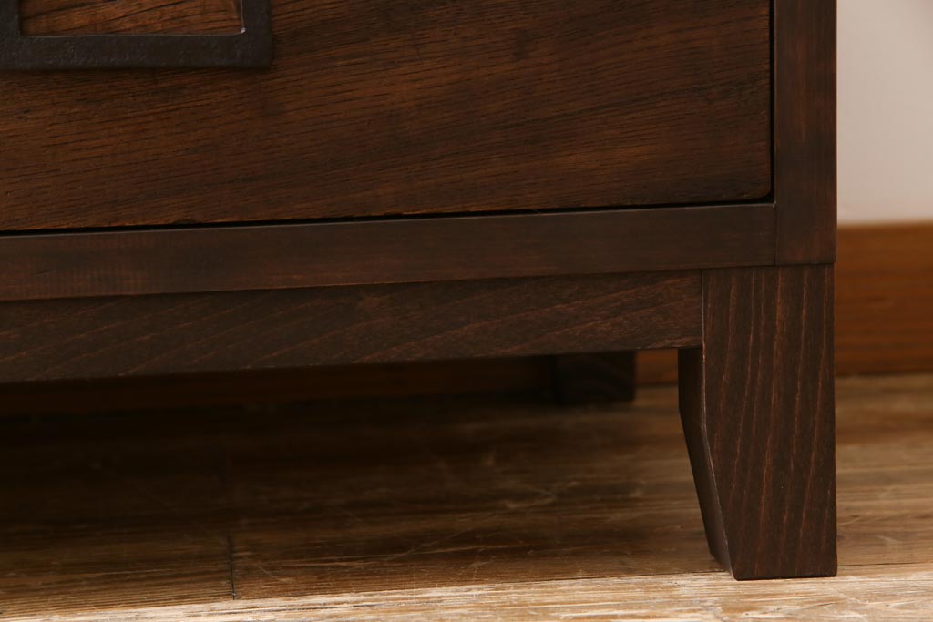 ラフジュ工房オリジナル　古い引き出しを活かしたローボード(リビングボード、引き出し)