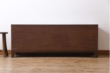 ラフジュ工房オリジナル　古い引き出しを活かしたローボード(リビングボード、引き出し)