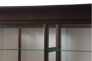 アンティーク家具　和製アンティーク　栗材　大正ロマンの雰囲気溢れる上質なガラスケース(陳列棚)
