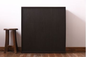 アンティーク家具　和製アンティーク　三方ケヤキ材　上品な和の趣きあふれる茶箪笥(収納棚、飾り棚)