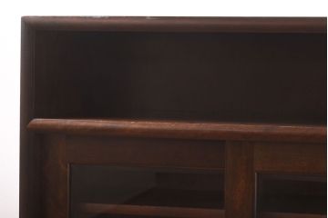 中古　松本民芸家具　モダンな雰囲気の90型茶タンス(サイドボード、戸棚)(定価約35万6千円)(1)