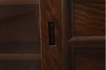 中古　松本民芸家具　モダンな雰囲気の90型茶タンス(サイドボード、戸棚)(定価約35万6千円)(1)