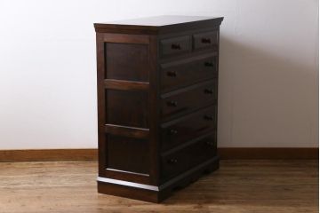 中古　松本民芸家具　シンプルな中に上品さがある#46型ベビータンスI(チェスト)(定価約28万円)(1)