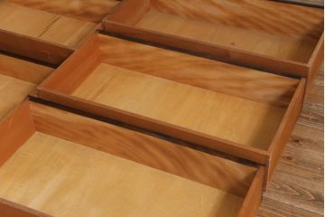 中古　松本民芸家具　シンプルな中に上品さがある#46型ベビータンスI(チェスト)(定価約28万円)(1)