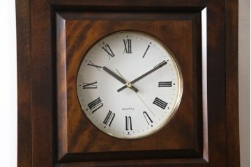 アンティーク雑貨　中古美品　松本民芸家具　気品漂うシックなB型時計台(ホールクロック、戸棚)(定価約43万円)