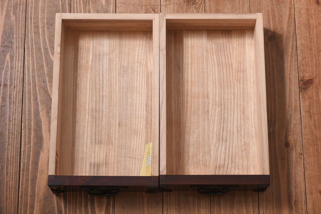 中古美品　伝統民芸家具　岩谷堂箪笥　菊幸　細身のサイドチェスト(立タンス)