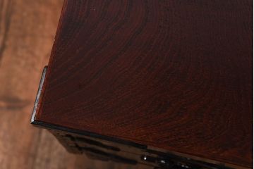 中古美品　伝統民芸家具　岩谷堂箪笥　菊幸　細身のサイドチェスト(立タンス)