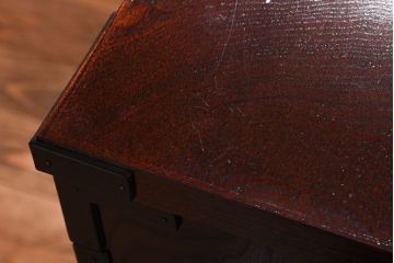 中古美品　伝統民芸家具　岩谷堂箪笥　菊幸　細身のサイドチェスト(立タンス)