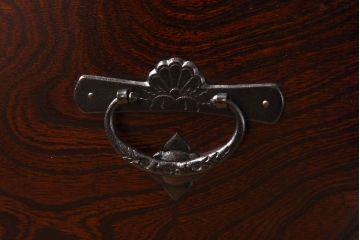 中古美品　伝統民芸家具　岩谷堂箪笥　菊幸　細身のサイドチェスト(立タンス)