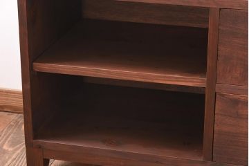 ラフジュ工房オリジナル　古い引き出しが魅力のローボード(リビングボード、引き出し)