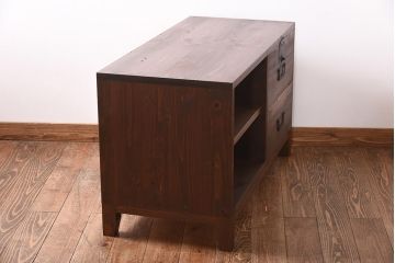 ラフジュ工房オリジナル　古い引き出しが魅力のローボード(リビングボード、引き出し)
