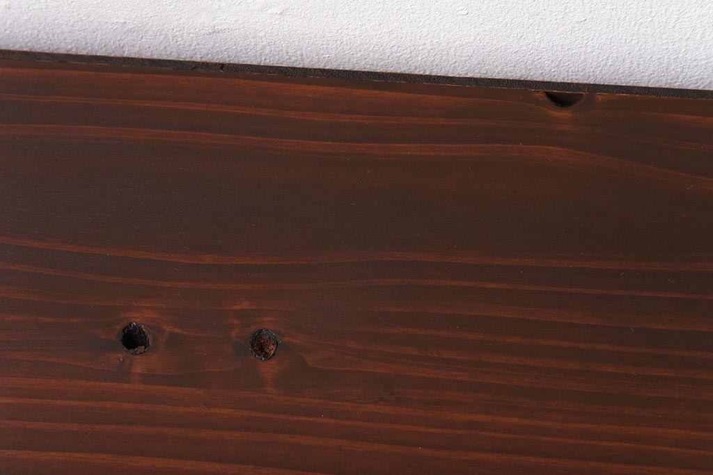 ラフジュ工房オリジナル　古い引き出しが魅力のローボード(リビングボード、引き出し)