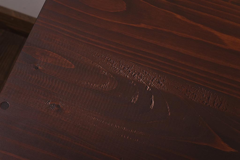 ラフジュ工房オリジナル　古い引き出しが魅力のローボード(リビングボード、引き出し)