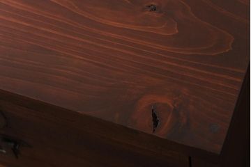 ラフジュ工房オリジナル　古い引き出しが魅力のローボード(リビングボード、引き出し)