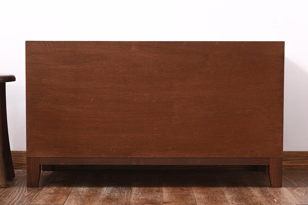 ラフジュ工房オリジナル　古い引き出しが魅力のローボード(リビングボード、引き出し)