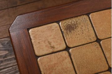 ヴィンテージ家具　北欧ビンテージ　G-PLAN(ジープラン)　チーク材　タイルトップがおしゃれなネストテーブル(サイドテーブル)(1)