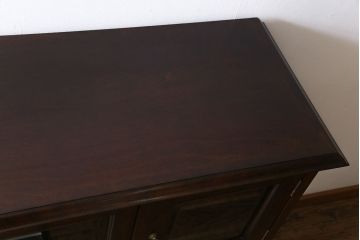 中古　ビンテージ　松本民芸家具　C型サイドボード(食器棚、キャビネット、収納棚)(定価約70万円)