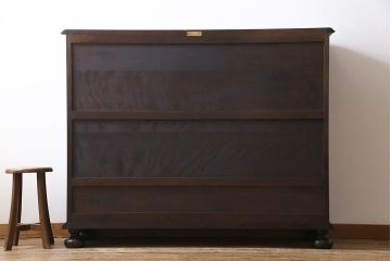 中古　ビンテージ　松本民芸家具　C型サイドボード(食器棚、キャビネット、収納棚)(定価約70万円)