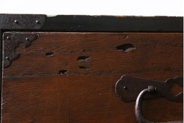 アンティーク家具　和製アンティーク　明治大正期　前面桐材　味わい深い趣の4尺最上箪笥(衣装箪笥、整理箪笥、桐箪笥、桐たんす)