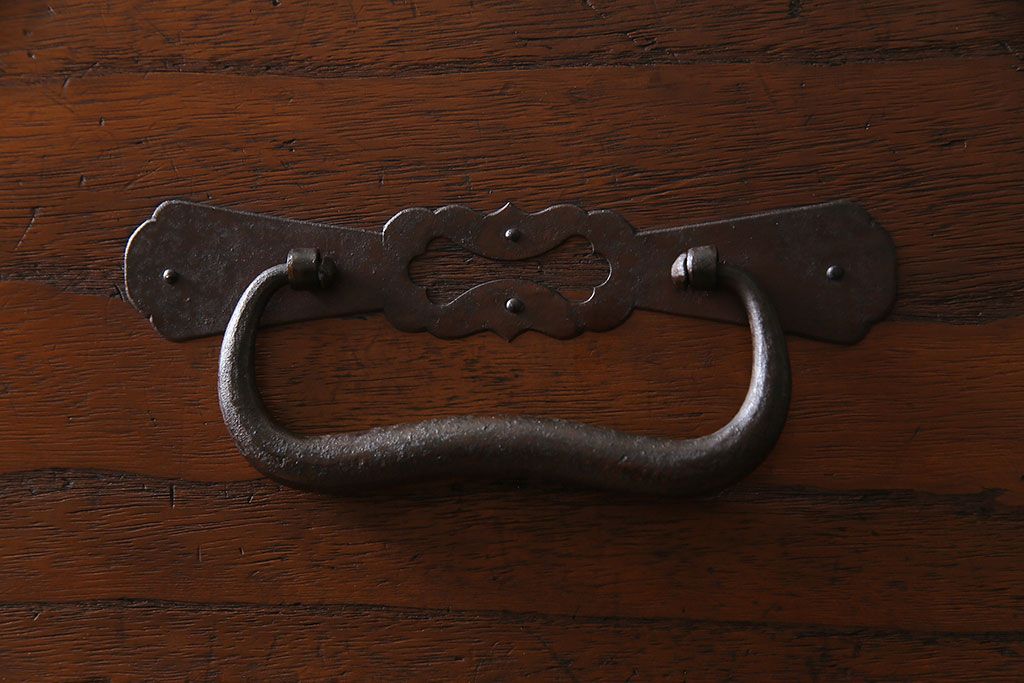 アンティーク家具　和製アンティーク　明治大正期　前面桐材　味わい深い趣の4尺最上箪笥(衣装箪笥、整理箪笥、桐箪笥、桐たんす)