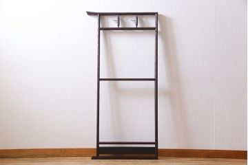 アンティーク雑貨　ビンテージ　フック付き　二つ折り　和の味わいを醸し出す衣桁(着物掛け)