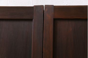 和製アンティーク　深みのある渋い色合いが魅力的な板戸(窓、建具)2枚セット