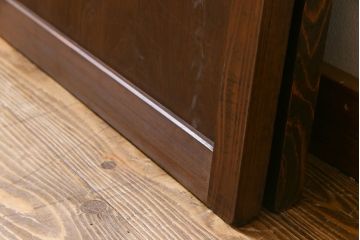 和製アンティーク　深みのある渋い色合いが魅力的な板戸(窓、建具)2枚セット