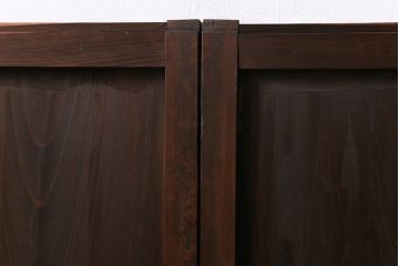 和製アンティーク　深みのある渋い色合いが魅力的な板戸(窓、建具)2枚セット