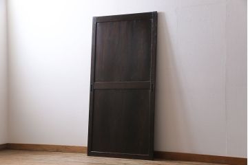 【商談品】和製アンティーク　素朴な木の味わいが魅力的な帯戸(板戸、引き戸、建具)