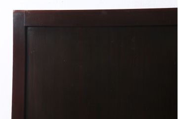 和製アンティーク　裏表で異なる取っ手が魅力の帯戸(板戸、引き戸、建具)2枚組