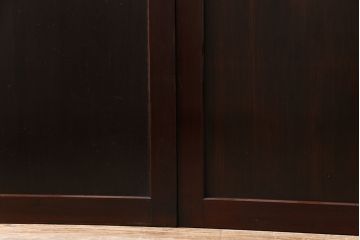 和製アンティーク　裏表で異なる取っ手が魅力の帯戸(板戸、引き戸、建具)2枚組