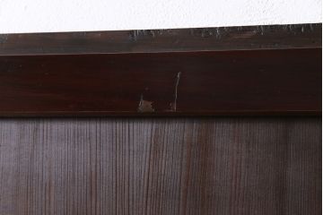 和製アンティーク　裏表で異なる取っ手が魅力の帯戸(板戸、引き戸、建具)2枚組